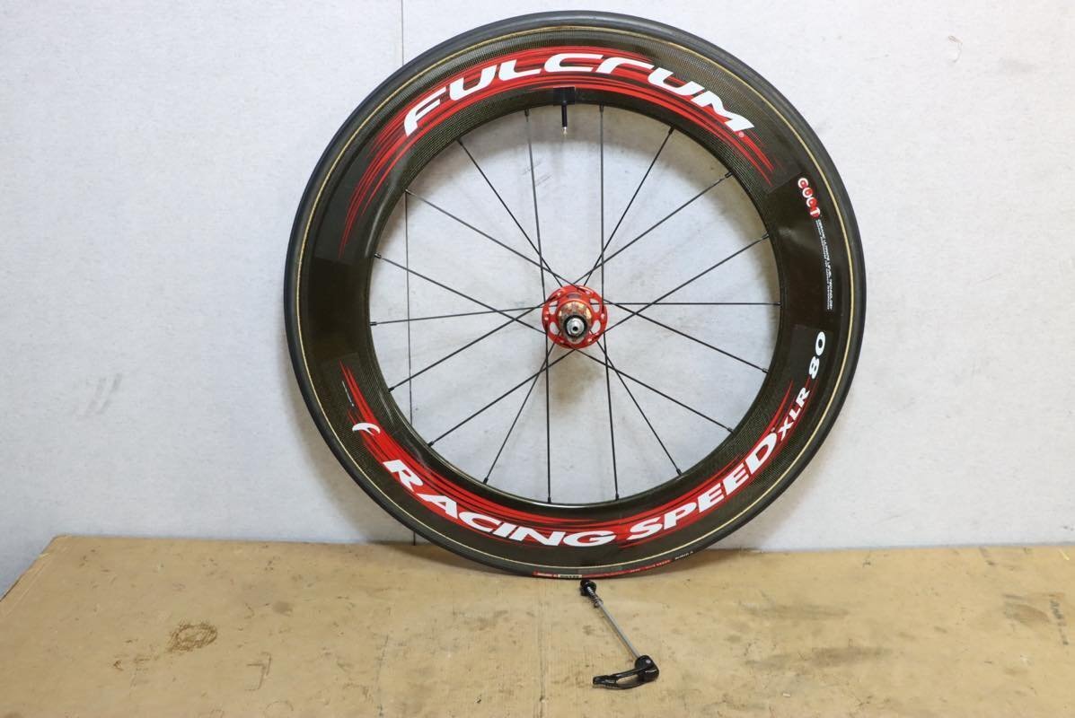 値下げ!○FULCRUM フルクラム RACING SPEED XLR 80 カンパフリー 12s対応 チューブラー カーボンホイール リアのみ 美品