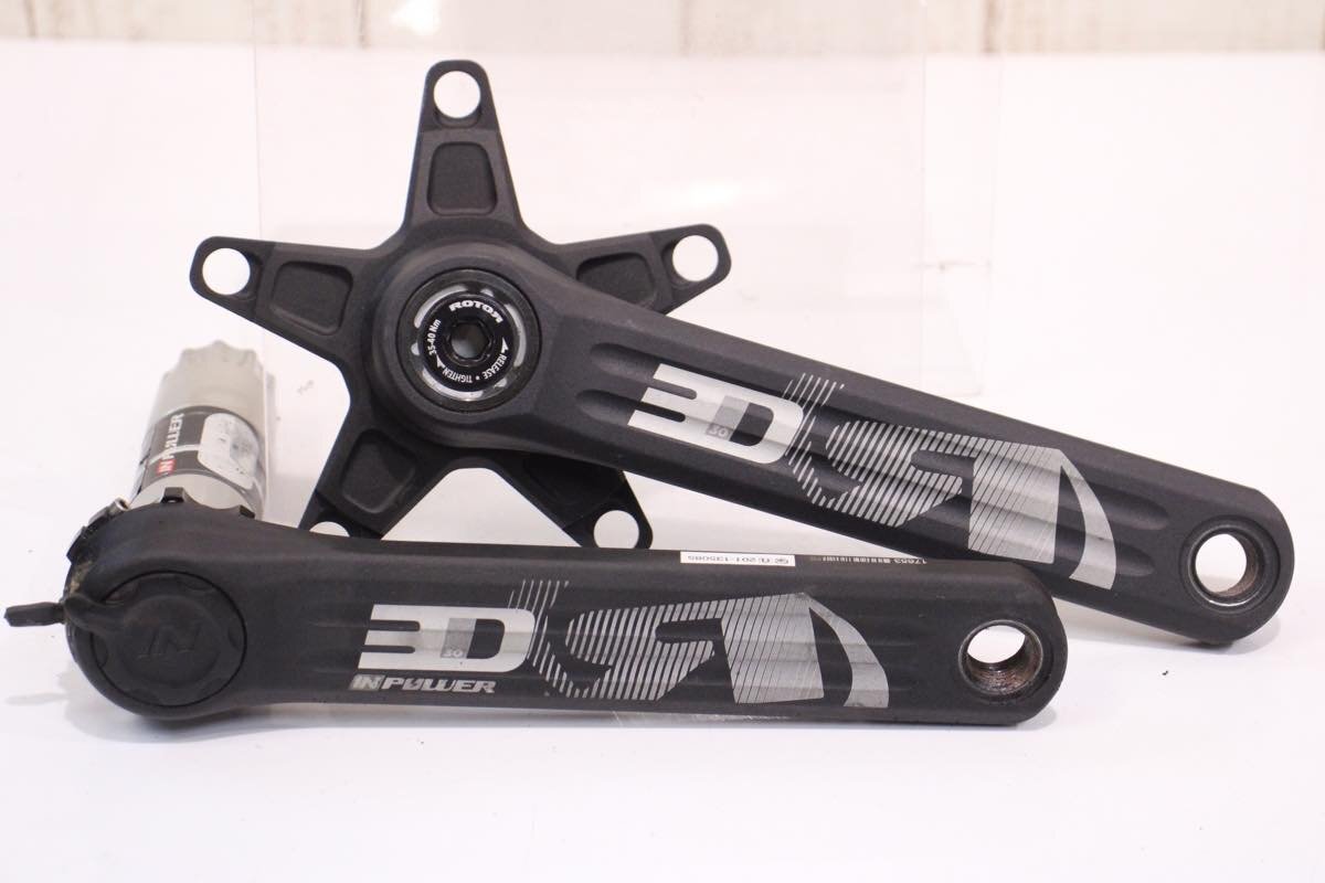 超美品 ★ROTOR ローター 3D30 INPOWER 172.5mm 左側計測 パワーメータークランク BCD:110mm ジャンク品 クランク