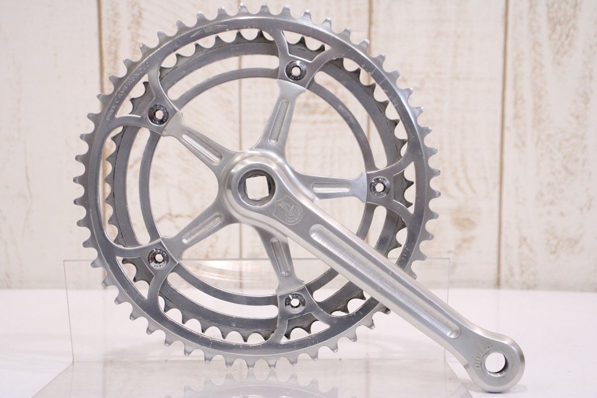 ★Campagnolo カンパニョーロ ビンテージ NUOVO RECORD 170mm 52/45T 2x5/6s 右クランク BCD:144mm