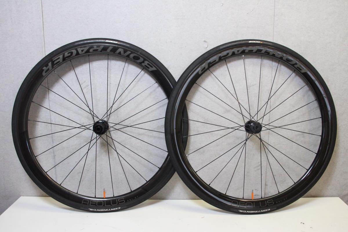 ○BONTRAGER ボントレガー AEOLUS RSL37 DISC TLR シマノフリー 11s対応 クリンチャー チューブレス カーボンホイールセット