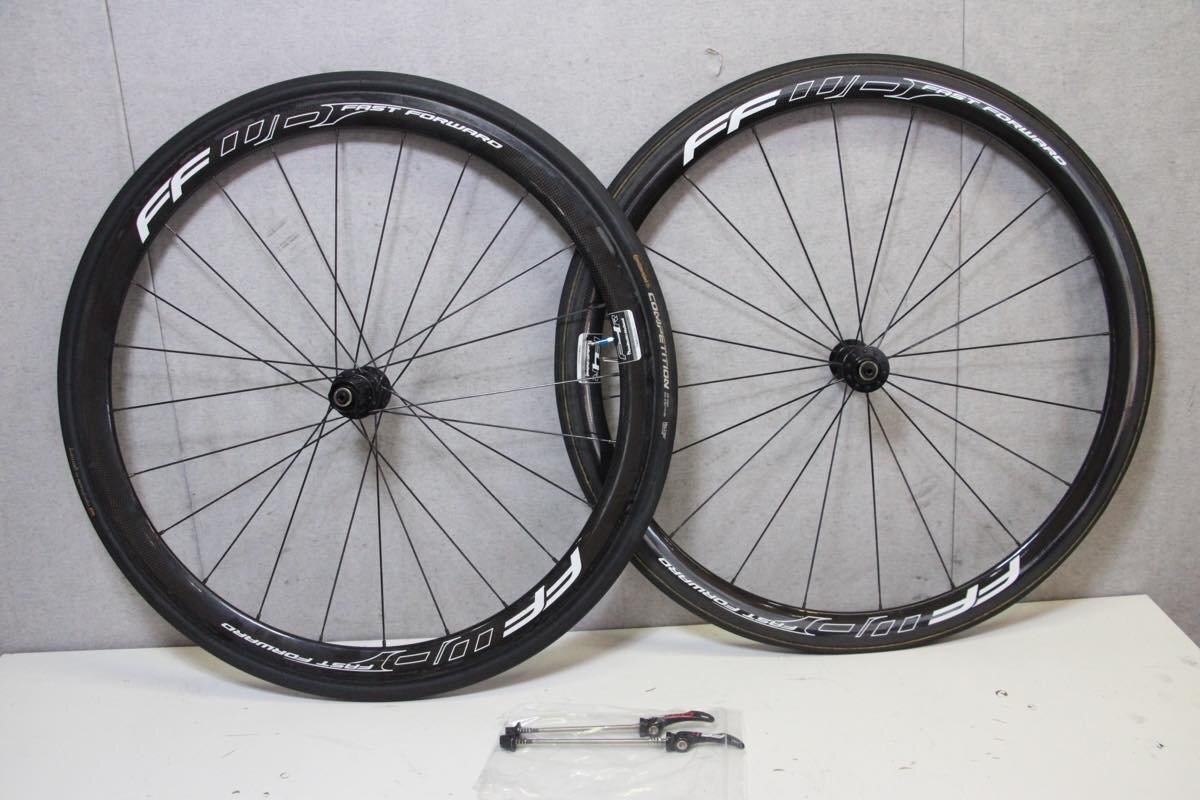 ○FFWD FAST FORWARD ファストフォワード F4R シマノフリー 11s対応 チューブラー カーボンホイールセット
