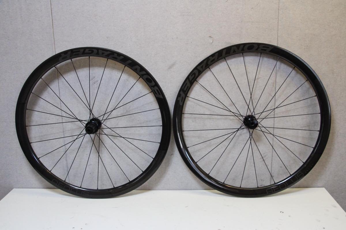○BONTRAGER ボントレガー Aeolus RSL37 DISC シマノフリー 11s対応 クリンチャー チューブレス カーボンホイールセット