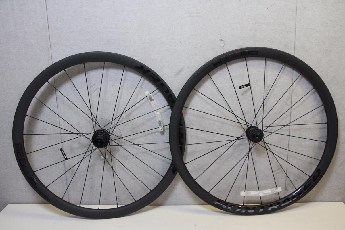 ○BONTRAGER ボントレガー Aeolus Elite 35 TLR シマノフリー 11s対応 クリンチャー チューブレス カーボンホイールセット 新車外し品