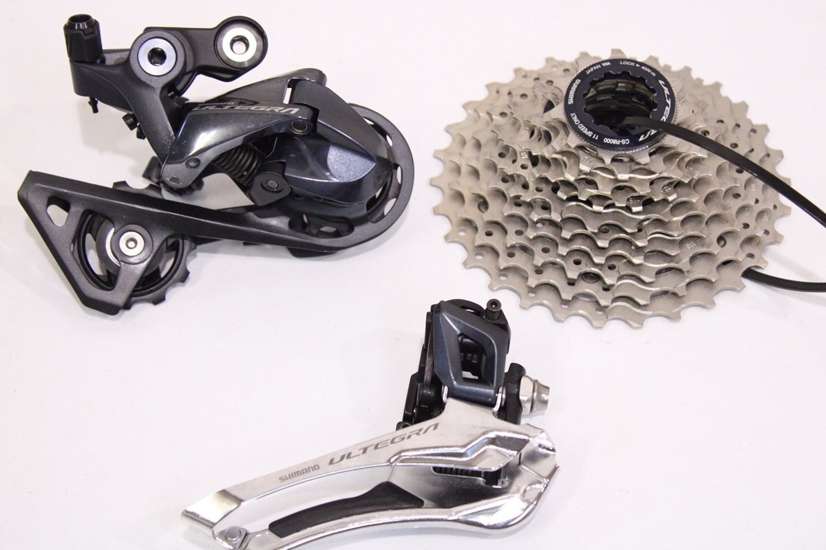 ★SHIMANO シマノ R8000シリーズ ULTEGRA 2x11s 3点グループセット 美品