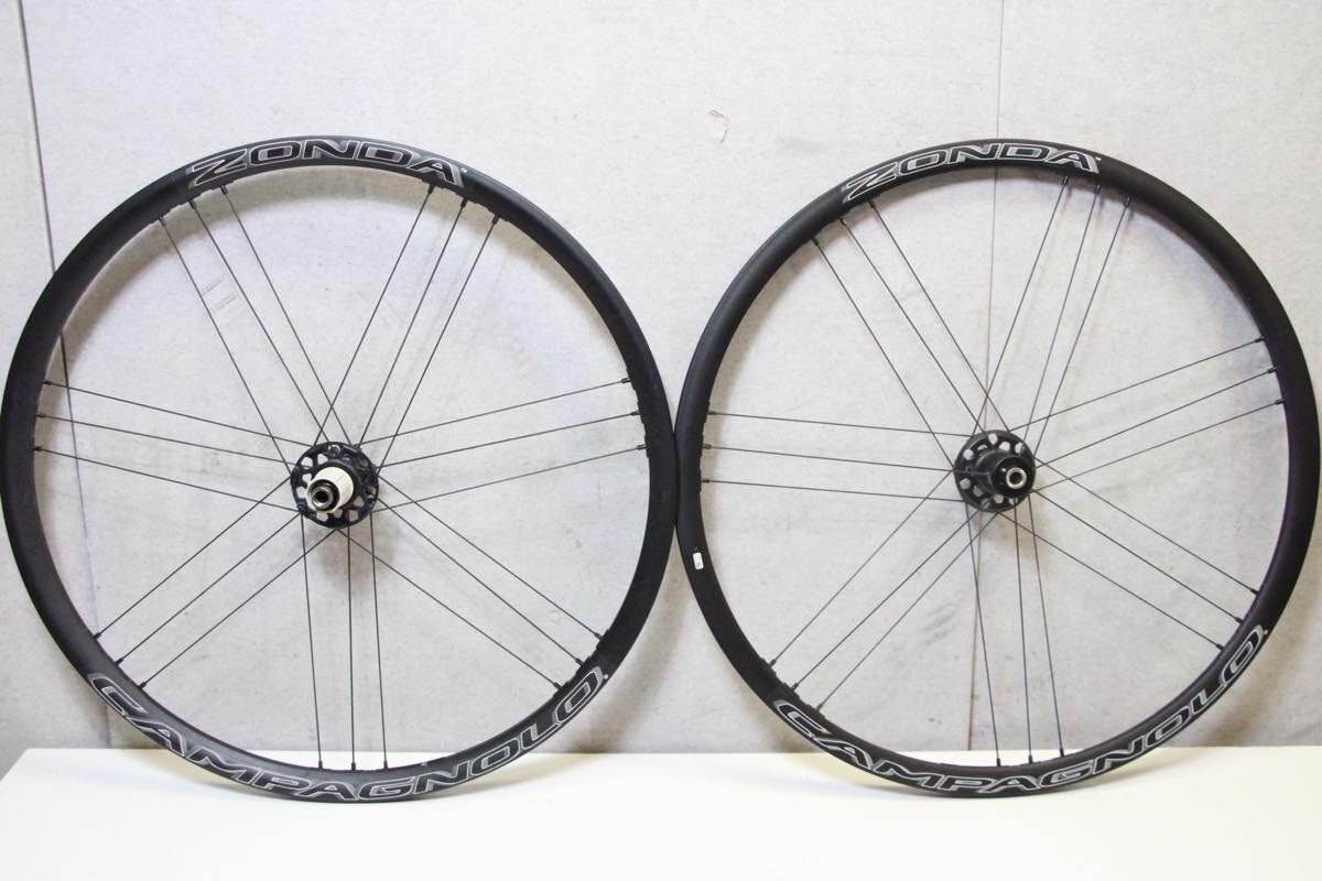○Campagnolo カンパニョーロ ZONDA DB シマノフリー 11s対応 クリンチャー ホイールセット 美品
