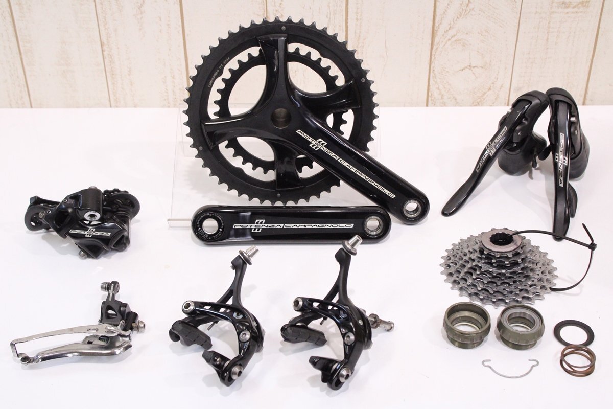 ★Campagnolo カンパニョーロ POTENZA 2x11s リムブレーキ グループセット 4アーム 170mm 50/34T