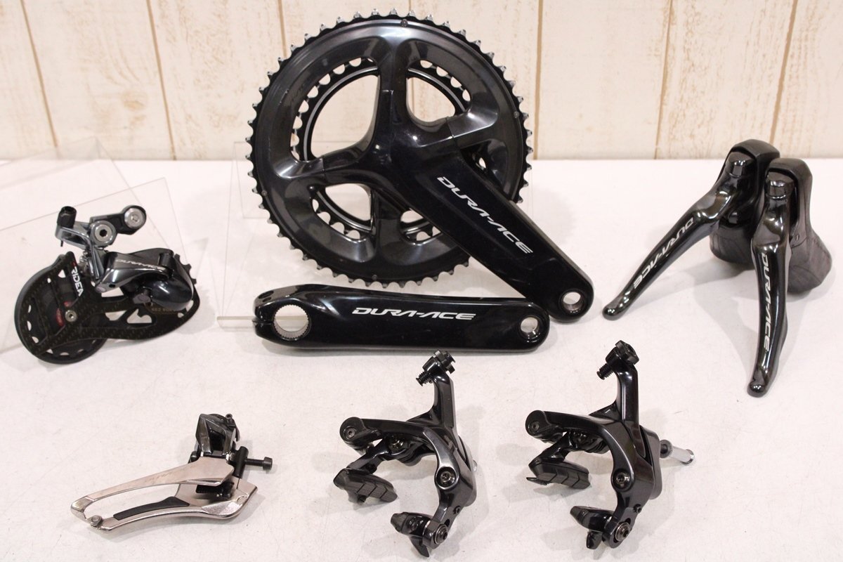 ★SHIMANO シマノ R9100シリーズ DURA-ACE 2x11s リムブレーキ グループセット 167.5mm 50/34T RIDEAビッグプーリー換装