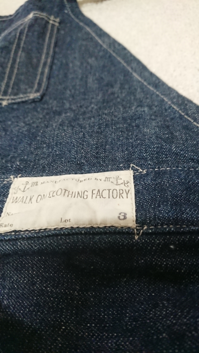 work on clothing factory BIB & BRACE OVERALLS オーバーオール 3 ヴィンテージデザイン _画像4