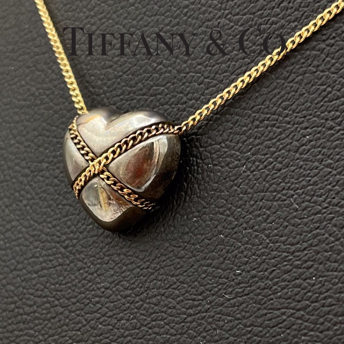 ティファニー TIFFANY & CO ハート クロス ネックレス 750YG ティファニー TIFFANY & CO ハート クロス ネックレス 750YG