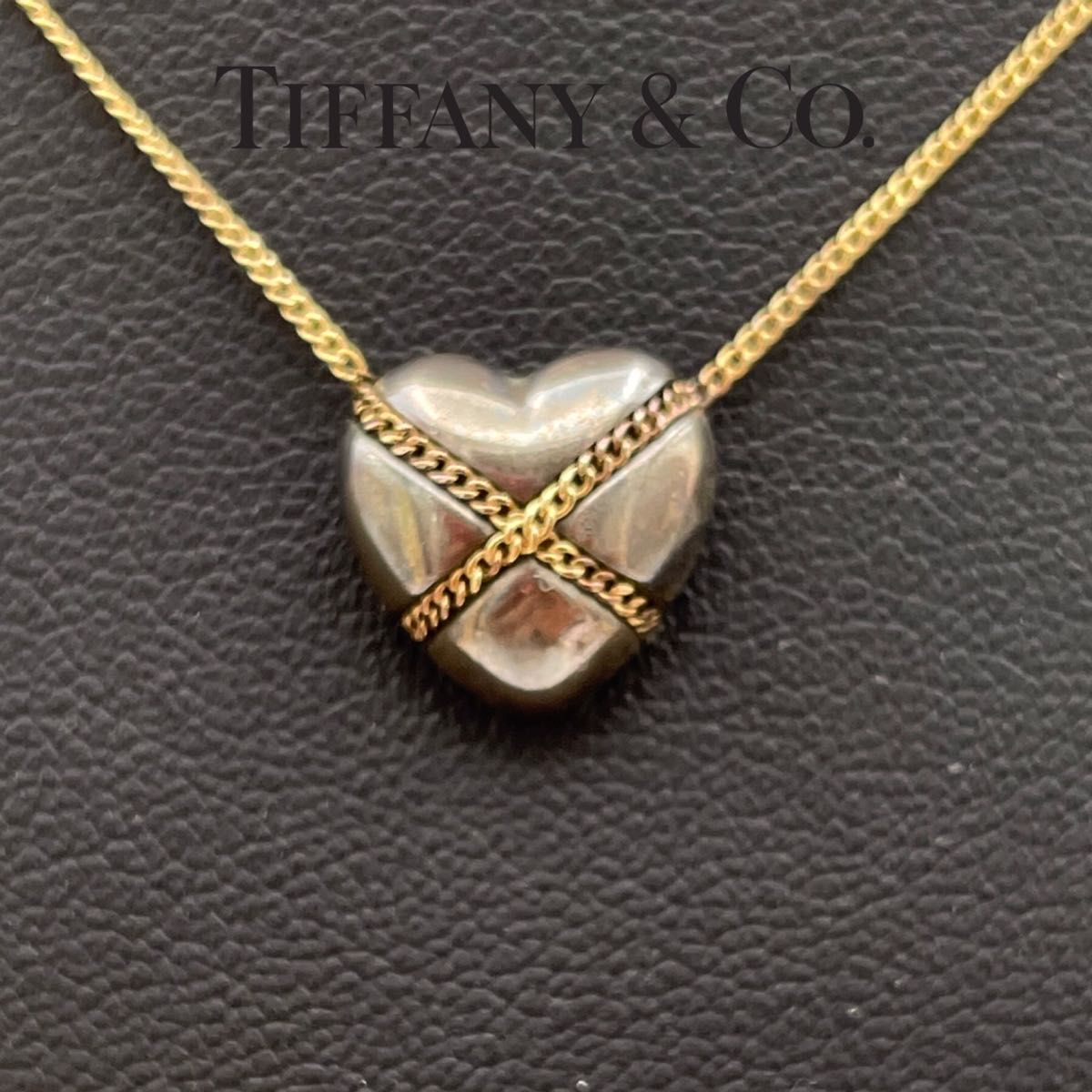 ティファニー TIFFANY & CO ハート クロス ネックレス 750YG ティファニー TIFFANY & CO ハート クロス ネックレス 750YG