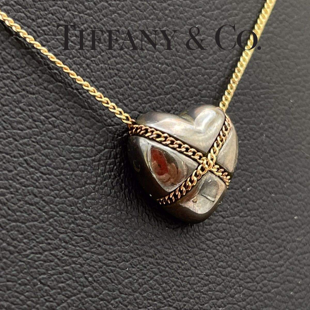ティファニー TIFFANY & CO ハート クロス ネックレス 750YG ティファニー TIFFANY & CO ハート クロス ネックレス 750YG