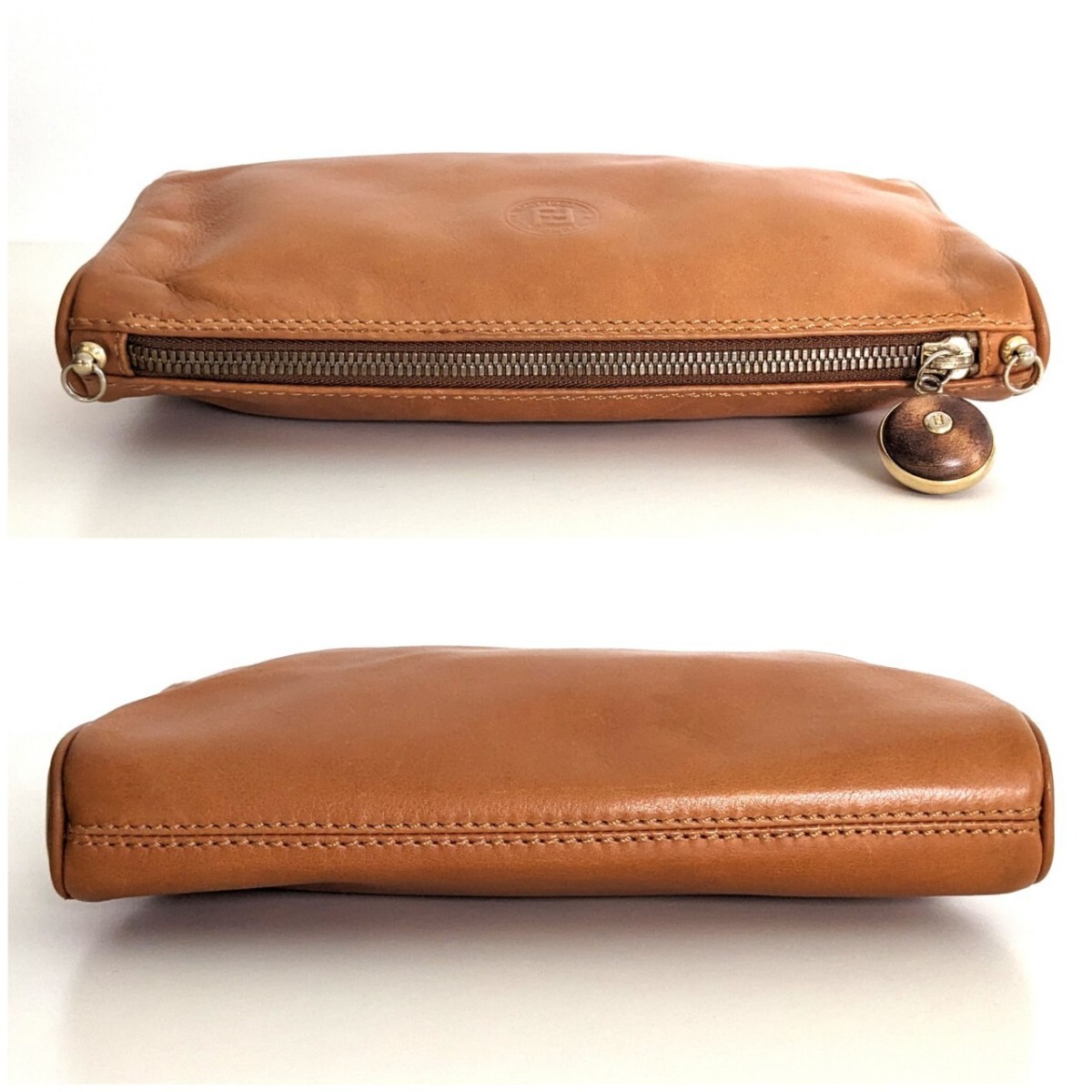 フェンディ ファースト レザー 2way クラッチバッグ 希少 FENDI オールドフェンディ ヴィンテージ 2way チェーン 本