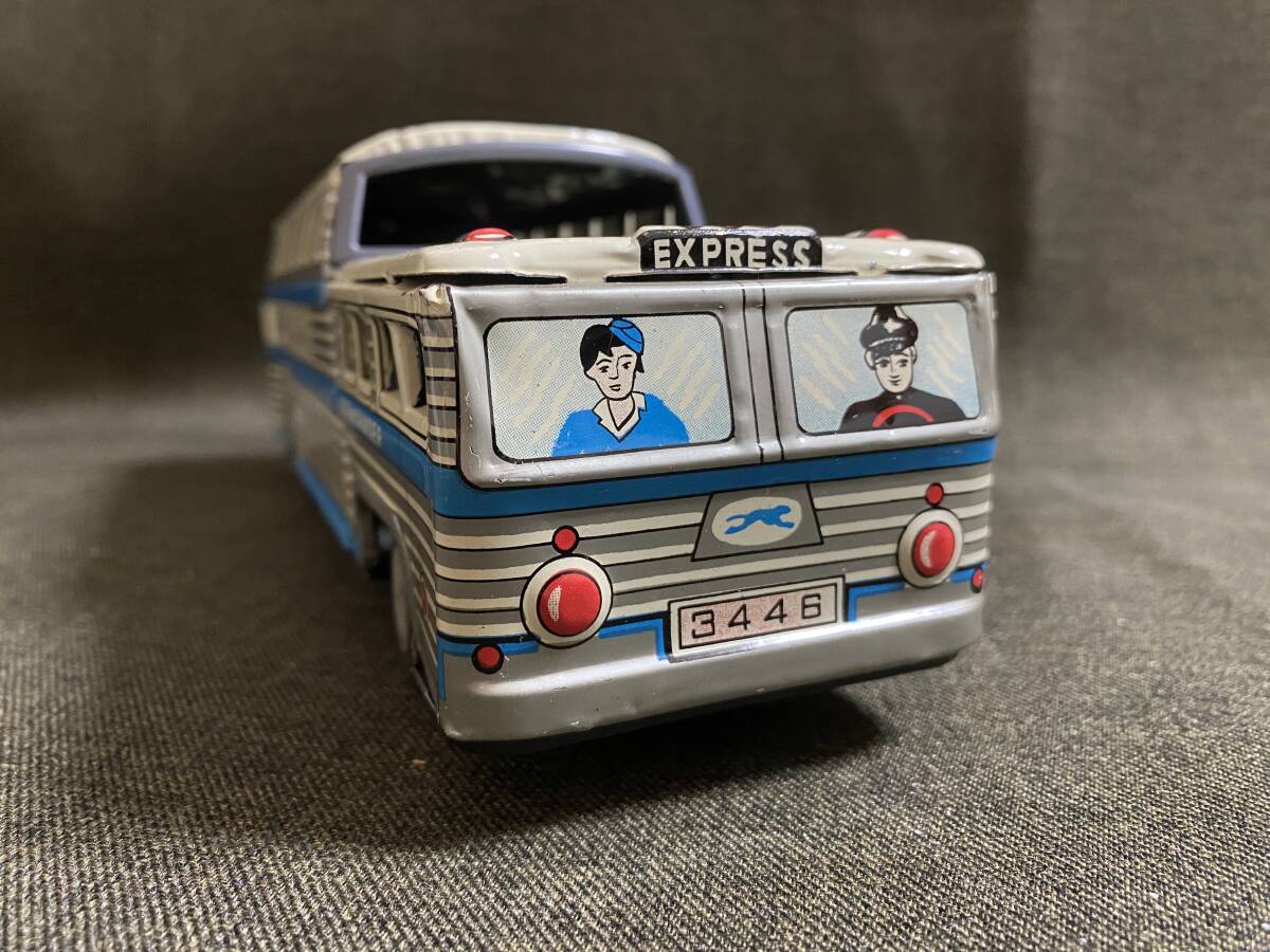 7480円 激レア Vintage Greyhound Bus ヴィンテージ ブリキ バス 7480円 激レア Vintage Greyhound Bus ヴィンテージ ブリキ バス