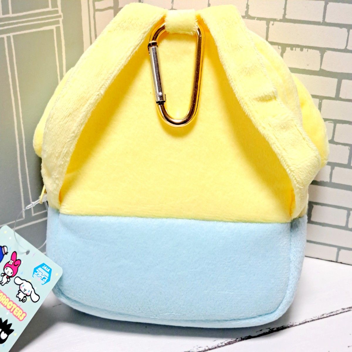 非売品 日本限定品 ポムポムプリン 80'sリュック型ポーチ タグ 非売品 日本限定品 ポムポムプリン 80'sリュック型ポーチ タグ
