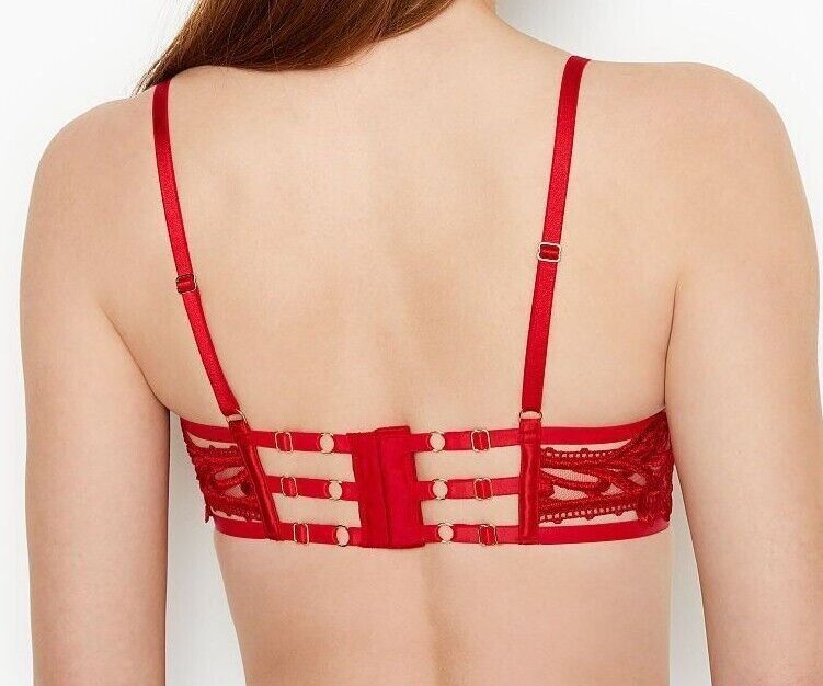 Victoria's Secret ストラッピー 刺繍 バルコネット ブラ VICTORIA'S SECRET ヴィクトリアシークレット ストラッピー