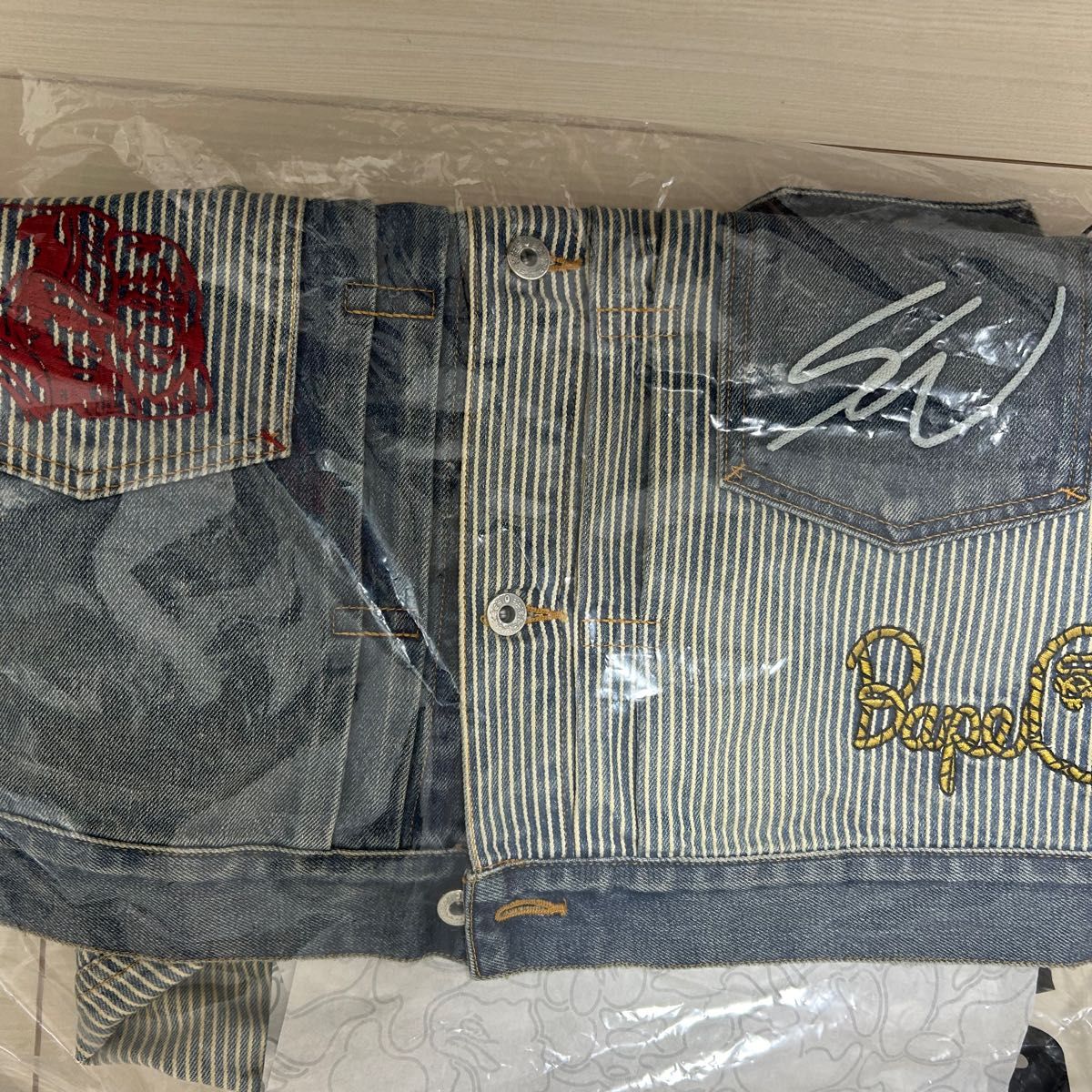 BAPE SEAN WOTHERSPOON CRAZY DENIM JACKET Lサイズ|Yahoo BAPE SEAN WOTHERSPOON CRAZY DENIM JACKET Lサイズ|Yahoo