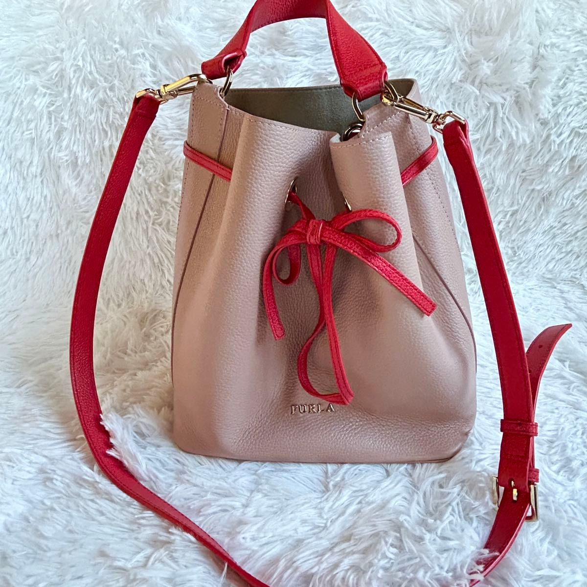 極美品 フルラ FURLA ショルダーバッグ コスタンザ 2way レザー 極美品 フルラ FURLA ショルダーバッグ コスタンザ 2way レザー