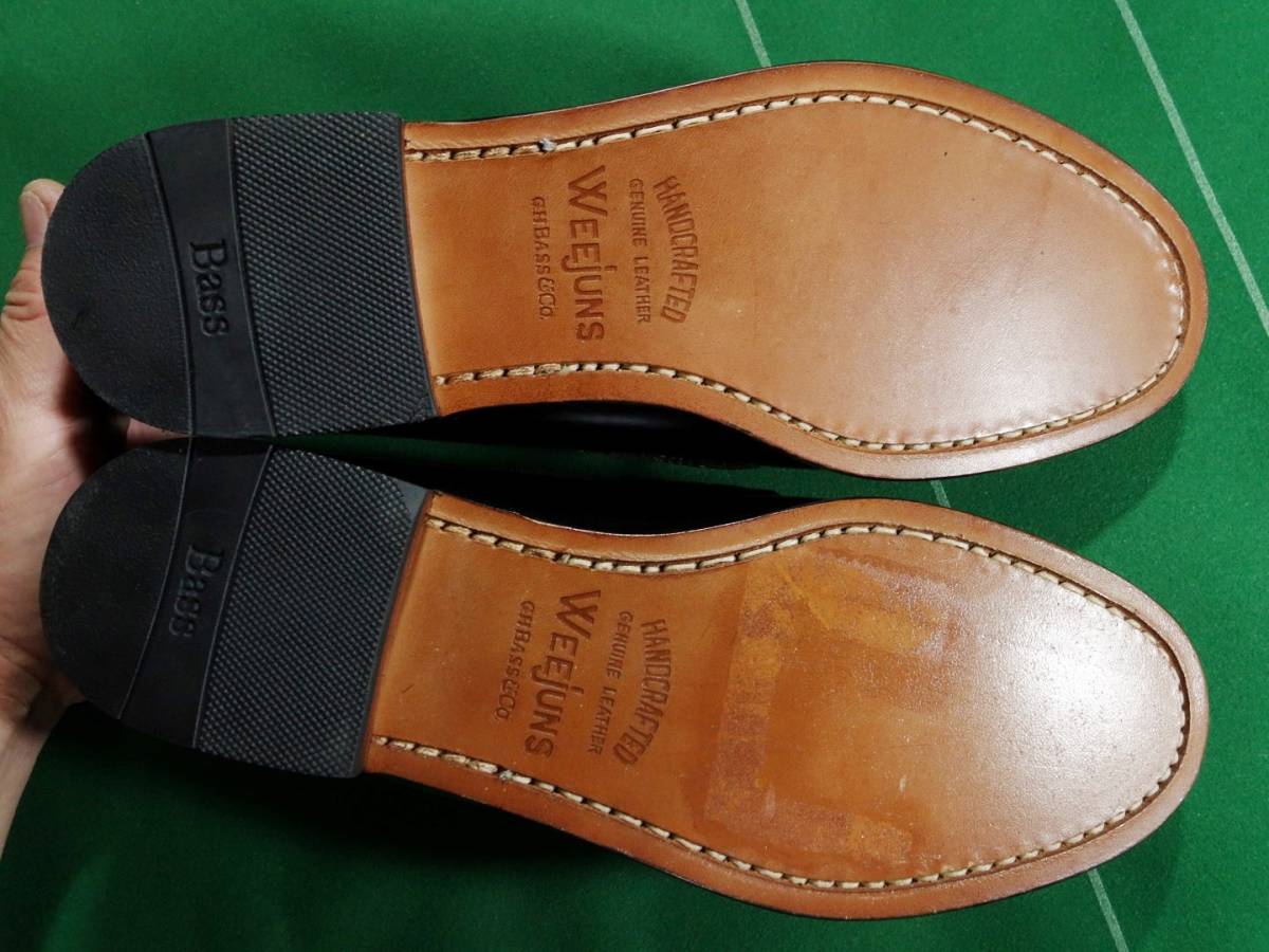 □G.H. Bass Weejuns ペニーローファー コインローファー ブラック 8D