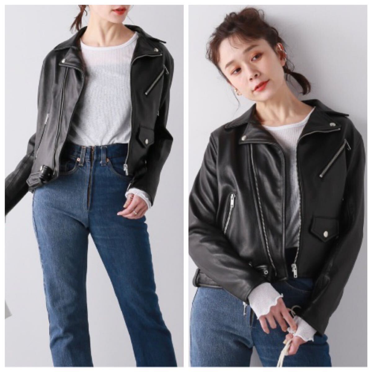 美品 ジャーナルスタンダード シープレザー ダブルライダース 美品 ジャーナルスタンダード シープレザー ダブルライダース