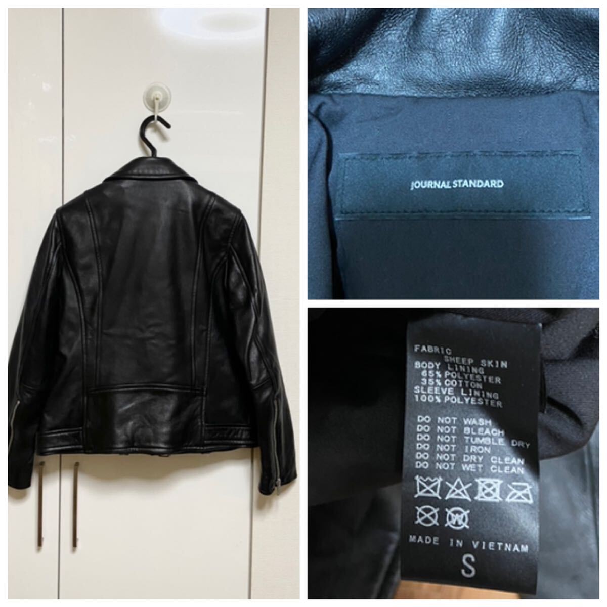 美品 ジャーナルスタンダード シープレザー ダブルライダース 美品 ジャーナルスタンダード シープレザー ダブルライダース