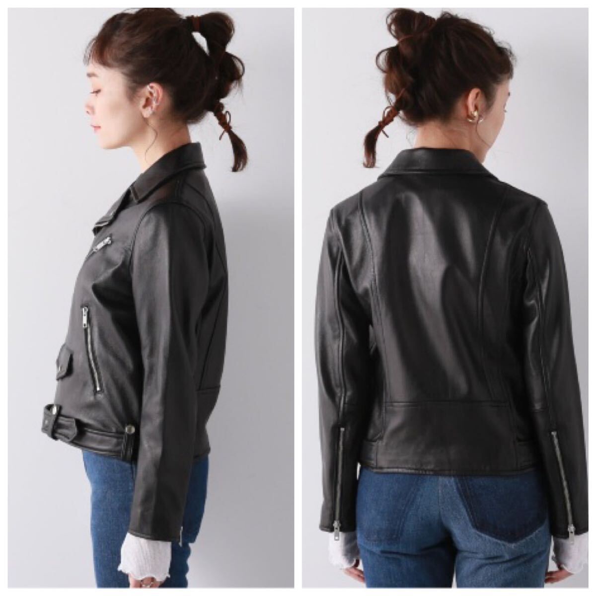 美品 ジャーナルスタンダード シープレザー ダブルライダース 美品 ジャーナルスタンダード シープレザー ダブルライダース