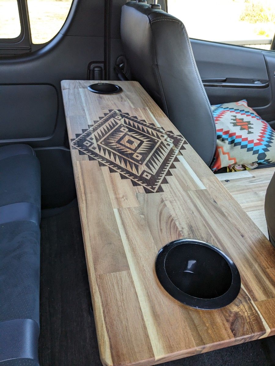 ハイエース セカンドシートテーブル オルテガ柄 ネイティブ柄 車 ハイエース セカンドシートテーブル オルテガ柄 ネイティブ柄 車