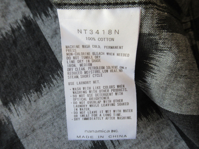 2024SS THE NORTH FACE PURPLE LABEL Open Collar Checkerboard 2024SS THE NORTH FACE PURPLE LABEL Open Collar Checkerboard