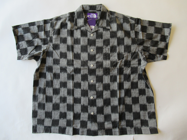 \半額SALE/ LABEL PURPLE FACE NORTH THE 2024SS Open Checkerboard Collar 半袖Tシャツ