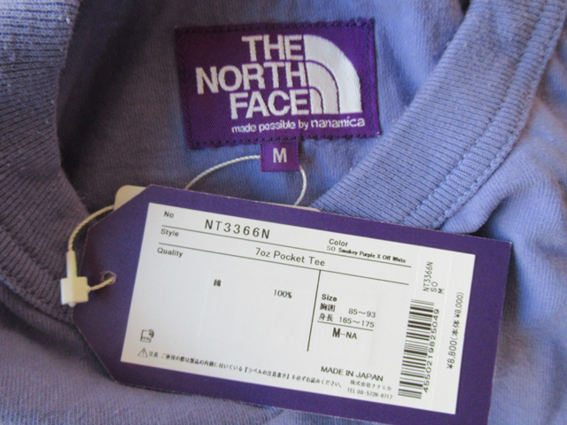 売上実績NO.1 THE 2024SS NORTH サイズM Tee Pocket 7oz LABEL PURPLE FACE 半袖Tシャツ
