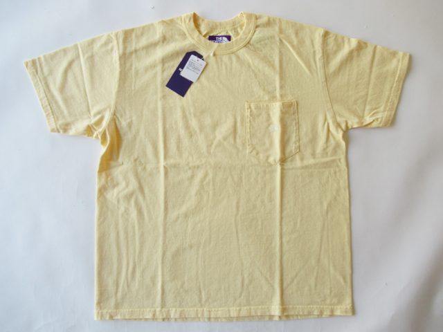 売れ筋介護用品も! 2024SS THE サイズM Tee Pocket 7oz LABEL PURPLE FACE NORTH 半袖Tシャツ