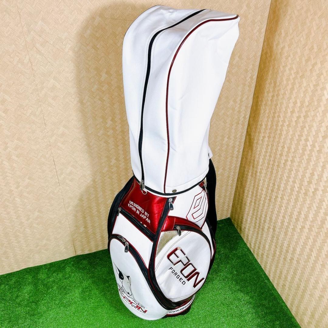 EPON エポン キャディバッグ 9型 遠藤製作所 カート ホワイト EPON エポン キャディバッグ 9型 遠藤製作所 カート ホワイト