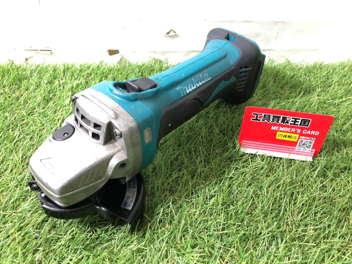 中古品 電動工具 ★makita(マキタ) 100㎜14.4v充電式ディスクグラインダ (本体のみ) GA400DZ 切断 研磨.鉄工 金属加工. IT8IWR60JZQY