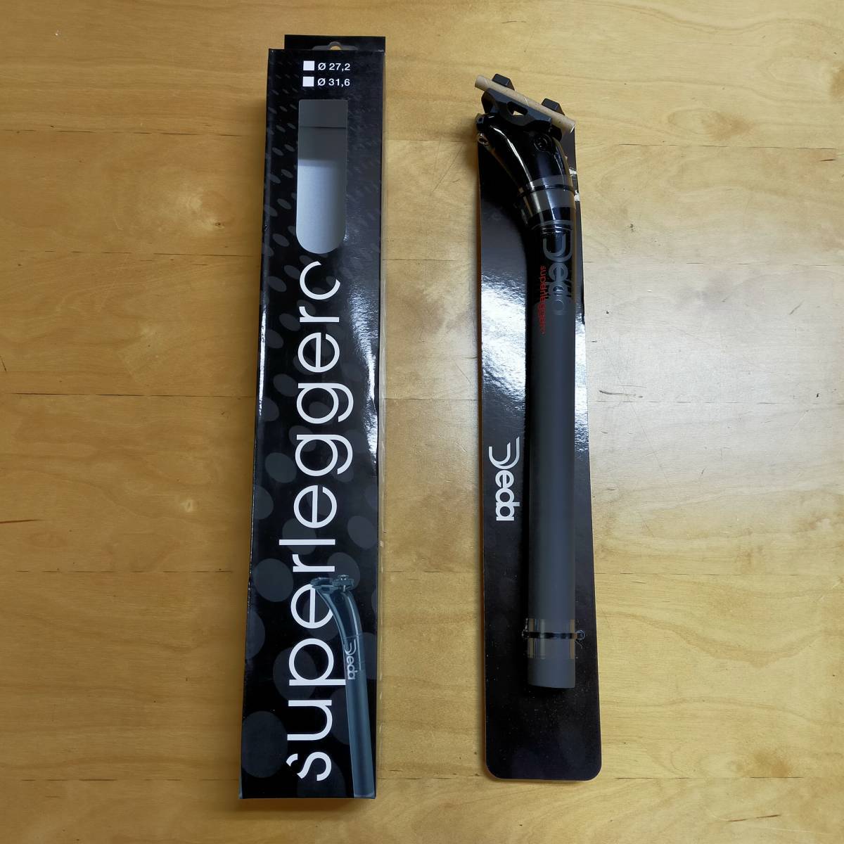 SUPERLEGGERO RS 27.2×350mm SB25mm POB DEDA スーパーレジェーロ デダ ポリッシュ オン ブラック