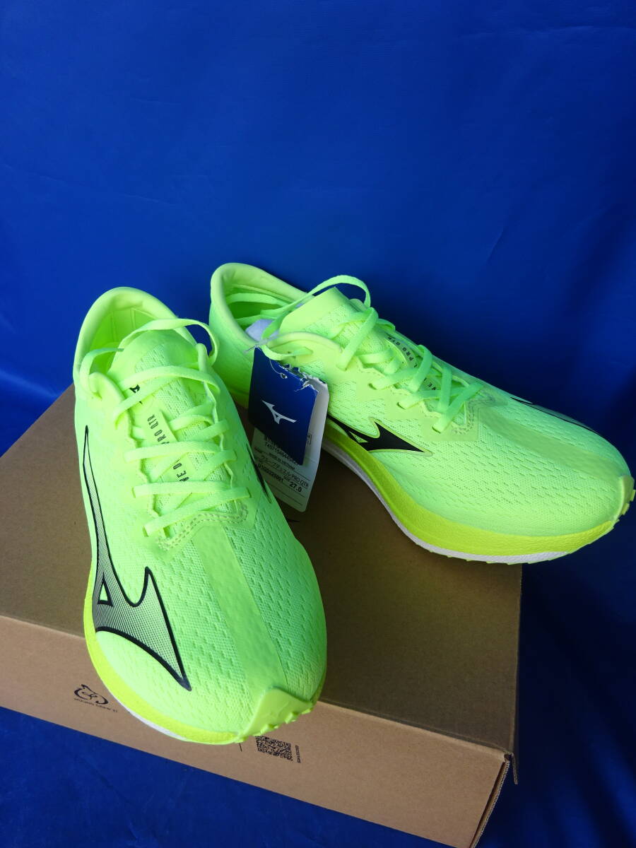 ★未使用★ミズノ ウェーブデュエルプロ QTR 27cm 27.0cm ランニングシューズ MIZUNO PRO U1GD225001