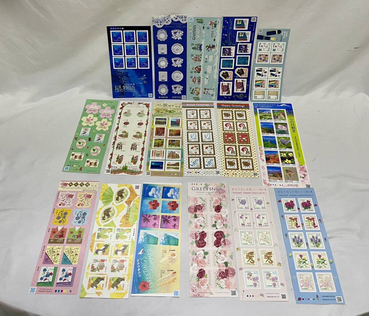 1 jpy ~③ unused stamp large amount set sale face value 77400 jpy free shipping 