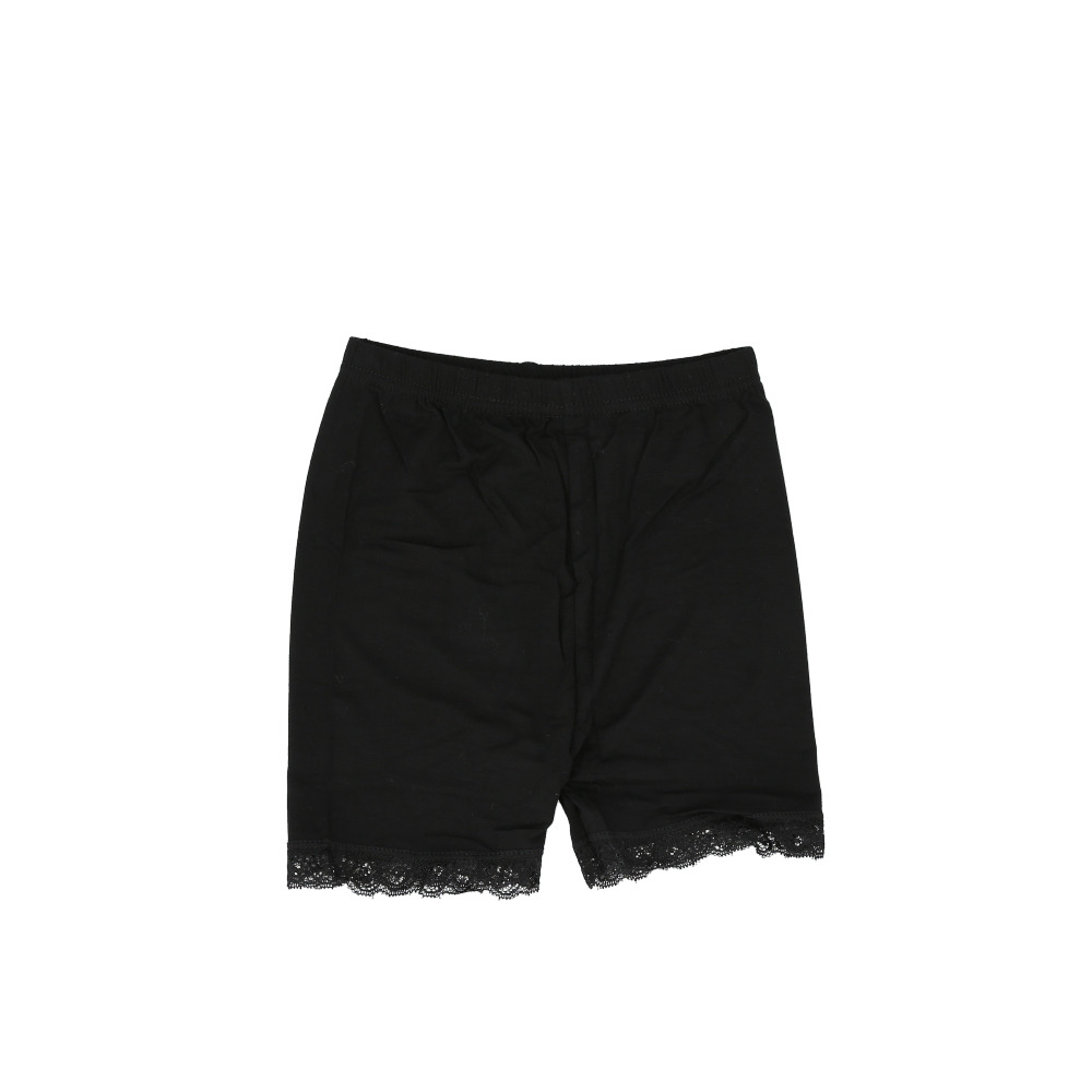 ☆ ブラック ☆ 100cm ☆ オーバーパンツ キッズ pmypant03 女の子 オーバーパンツ レース 3分丈 ショーツ スパッツ パンツ 三分丈