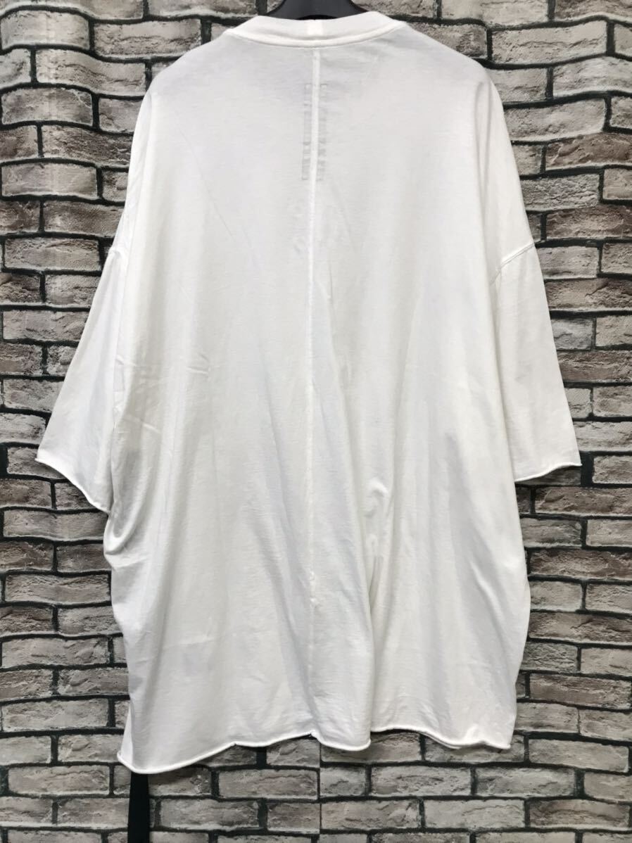 リックオウエンスダークシャドウオーバーサイズTシャツ ホワイト 美品 Rick Owens DRKSHDW リックオウエンス ダークシャドウ