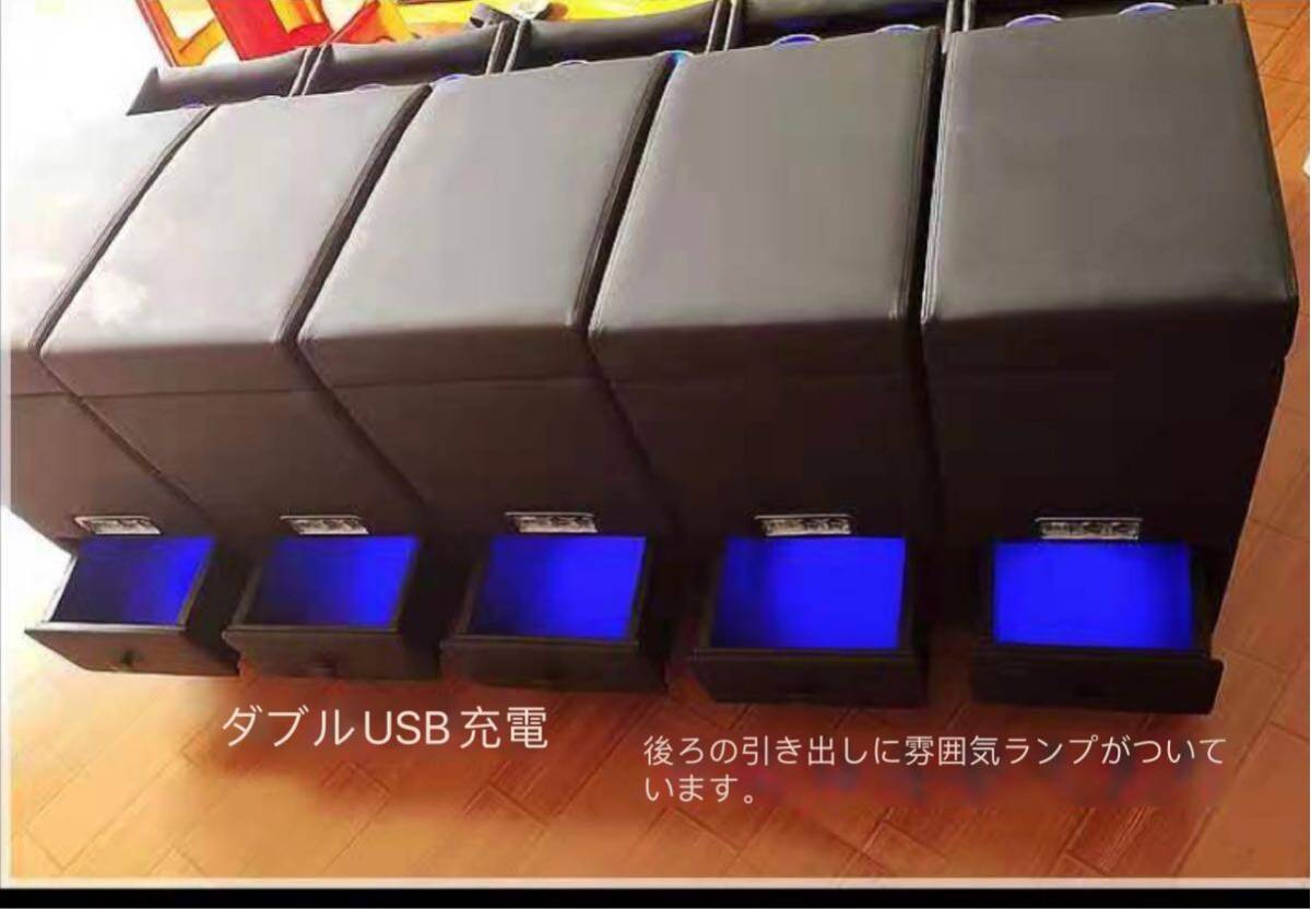 高品質皮革ブラックレザーセンターコンソール20系 30系_画像2