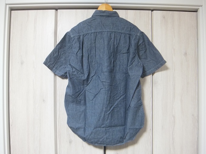 COMME des GARCONS HOMME short sleeves shirt S indigo blue * Comme des Garcons Homme made in Japan AD2008