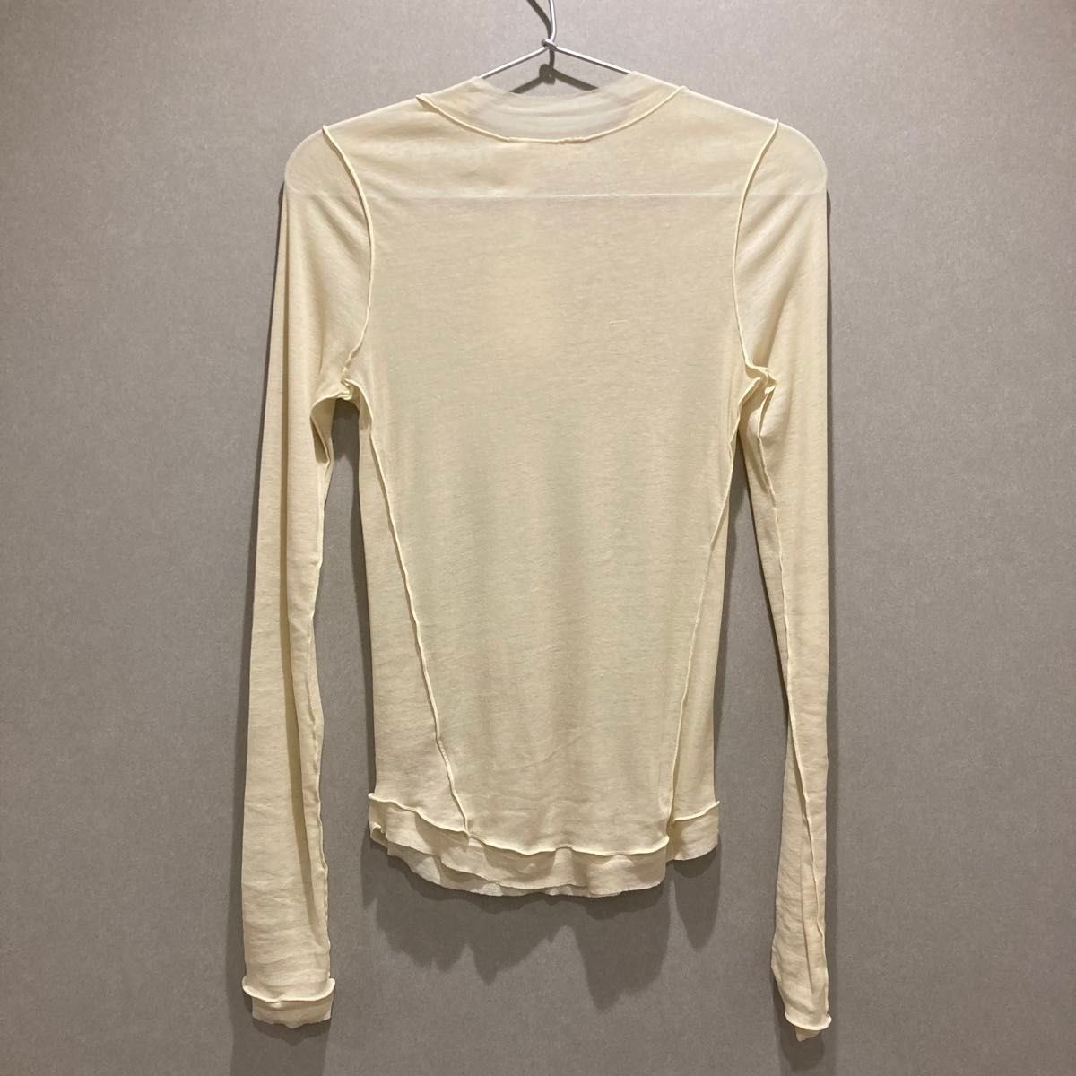 todayful Sheer Crewneck Long T-shirts