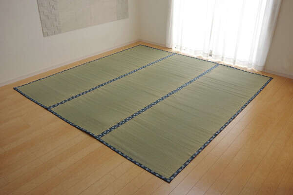日本製 い草上敷 江戸間10畳(440×352cm) ほほえみ