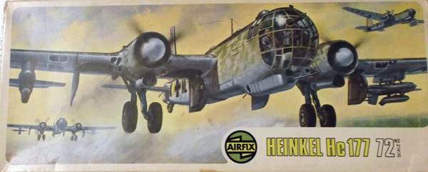 AIRFIX/1/72/ドイツ空軍ハインケルHe-177ぐライフ4発爆撃機(見た目は双発)/未組立品