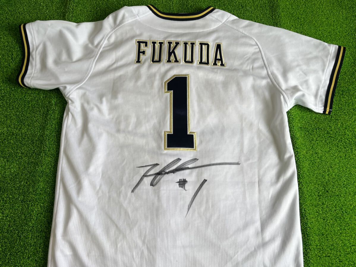オリックスバファローズ 福田周平 直筆サイン入りユニフォーム オリックスバファローズ 福田周平 直筆サイン入りユニフォーム