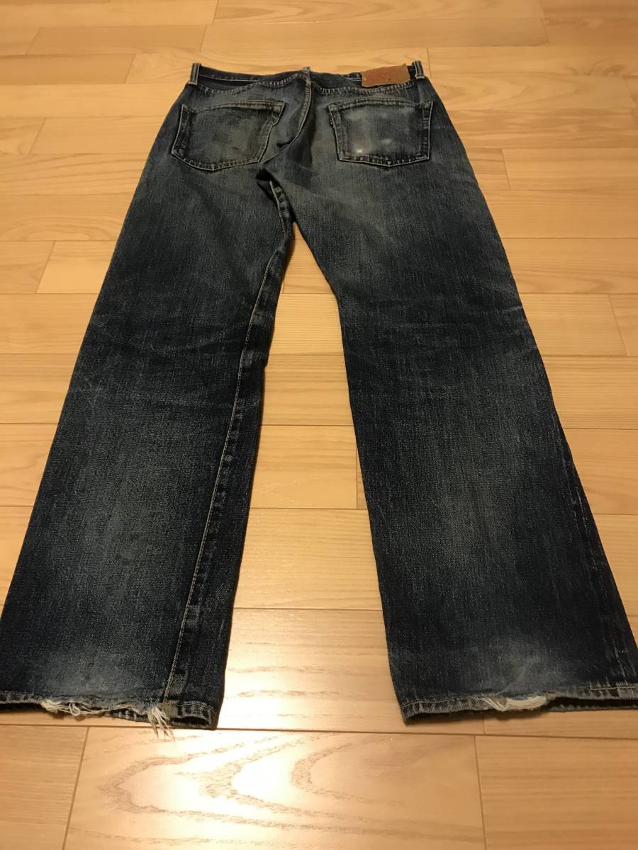 初期 DENIME 旧ドゥニーム D-HG1118番品 VINTAGE ヴィンテージ デニムパンツ ジーンズ W32 オリゾンティ期物 濃紺 色落ちインディゴ 90s_画像7