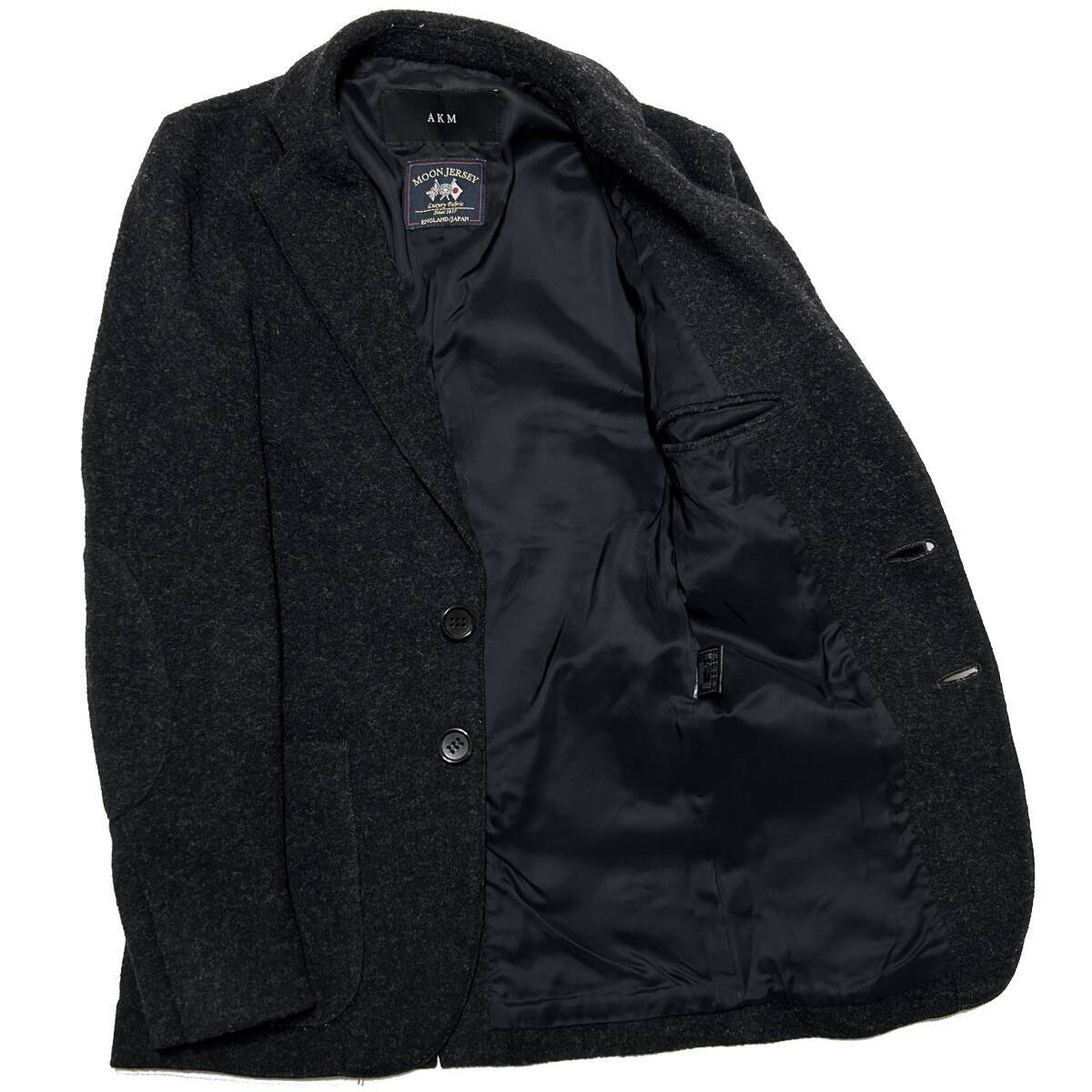 LEON掲載 定価6万 AKM MOON WOOL JERSEY HUNTING JKT Sサイズ 黒 LEON掲載 定価6万 AKM MOON WOOL JERSEY HUNTING JKT Sサイズ 黒