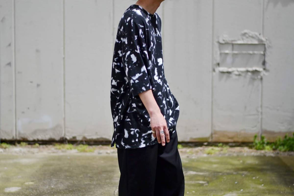 ラッドミュージシャン フェザーシャツsize46 ラッド ミュージシャン フェザー柄シャツ46 LAD MUSICIAN フェザー柄シャツ