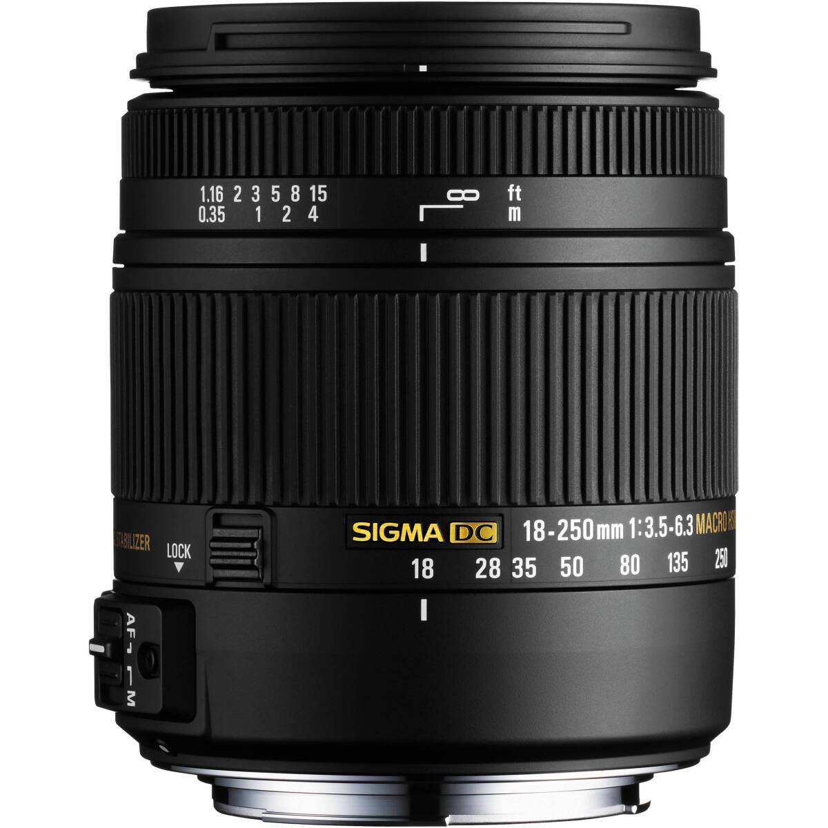 【中古】SIGMA 高倍率ズームレンズ 18-250mm F3.5-6.3 DC MACRO OS HSM ニコン用 APS-C専用 883553