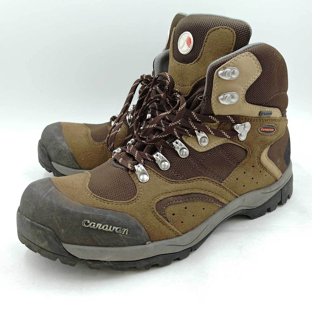 【税込】 【中古】キャラバン C1_02S トレッキングシューズ ゴアテックス GORE-TEX 登山靴 EEE 27.5cm メンズ CARAVAN 27.5cm