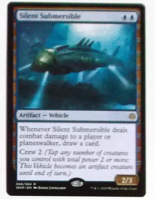 MTG英語/Silent Submersible(静かな潜水艇)/灯争大戦/レア_画像1