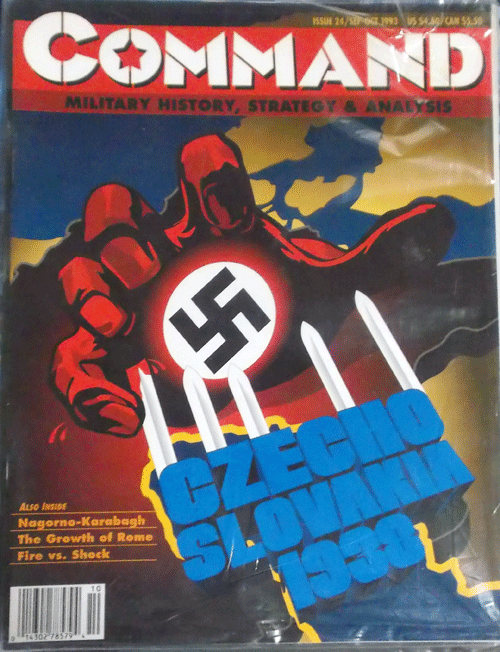 XTR/COMMAND MAGAZINE NO.24/CZECHO SLOVAKIA 1938/駒未切断/日本語訳なし - ウォーゲーム XTR/COMMAND MAGAZINE NO.24/CZECHO SLOVAKIA 1938/駒未切断/日本語訳なし - ウォーゲーム